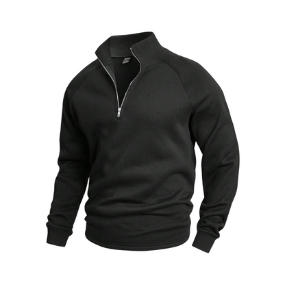 Milan | Herresweater med Halv Lynlås