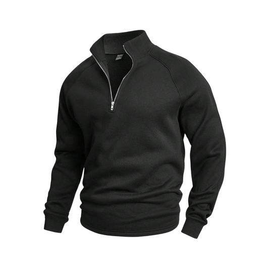 Milan | Herresweater med Halv Lynlås
