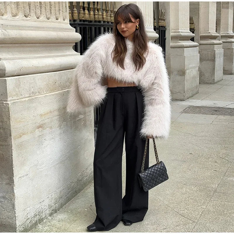 Arden | Cropped Faux Fur Jakke