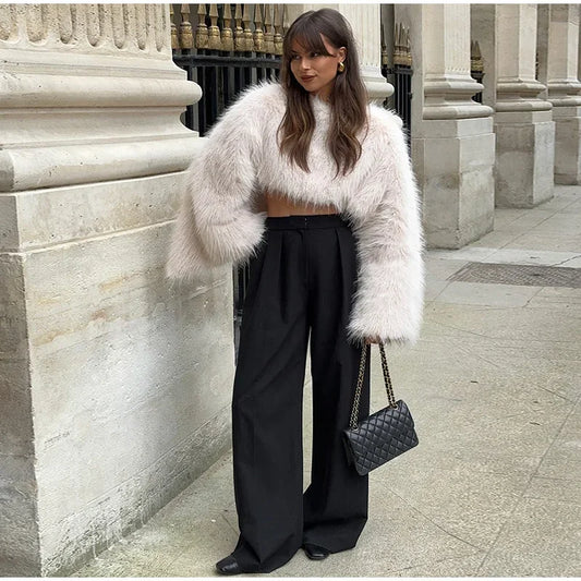 Arden | Cropped Faux Fur Jakke