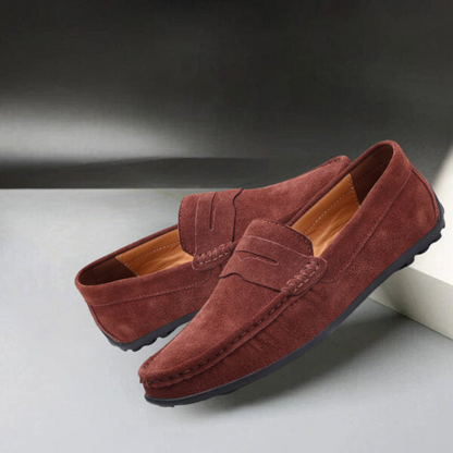 Riccardo™ | Luksuriøse Herrer Loafers i Ruskind med Polstret Fodseng for Stil og Komfort