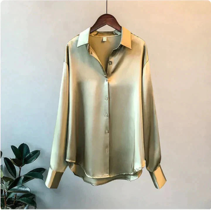 Celestine | Satinlook Bluse