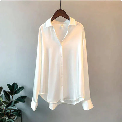 Celestine | Satinlook Bluse