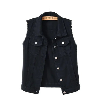 Riva | Ærmeløs Denimvest Damer