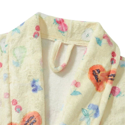 Liora | Morgenkåbe i Flannel med Print Damer
