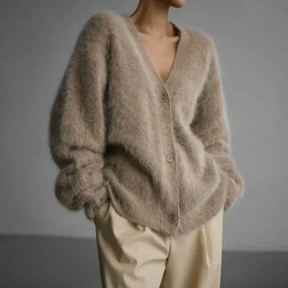 Élodie | Fluffy Cardigan Damer