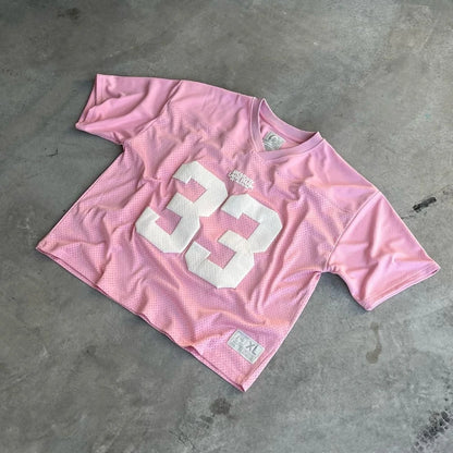 Memory Lane | Oversized Amerikansk Fodbold Jersey Unisex Med Nummer 33