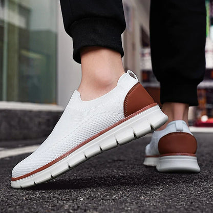 Alec™ | Herre Letvægt Mesh Slip-On Sko uden Snørebånd | Åndbare