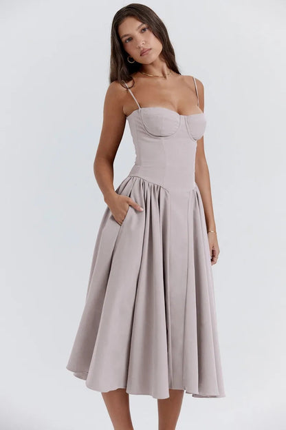 Elviera | Elegant Midikjole Damer