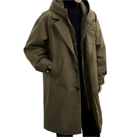 Corvian | Trenchcoat med Hætte