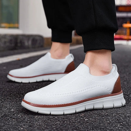 Alec™ | Herre Letvægt Mesh Slip-On Sko uden Snørebånd | Åndbare