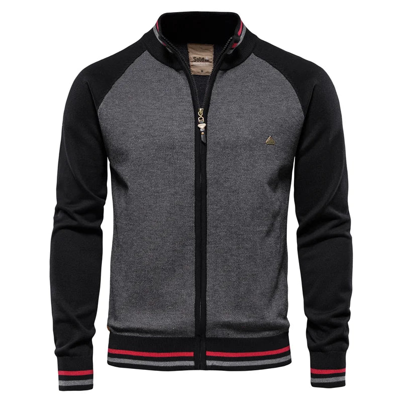 Rico | Retro Sporty Zip Cardigan Herre