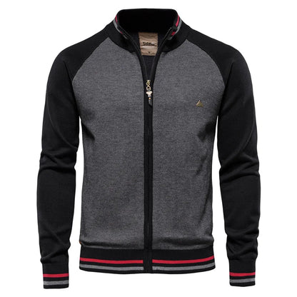 Rico | Retro Sporty Zip Cardigan Herre