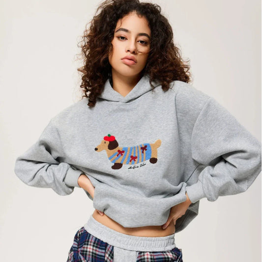 Dexter | Hoodie med Hund Print Unisex