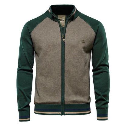 Rico | Retro Sporty Zip Cardigan Herre