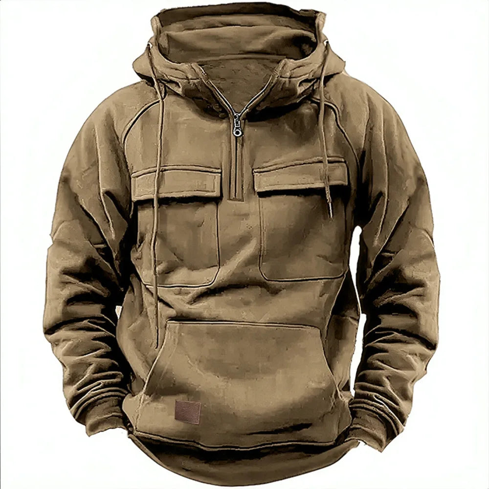 Dravien | Herre Utility Hoodie med Lommer