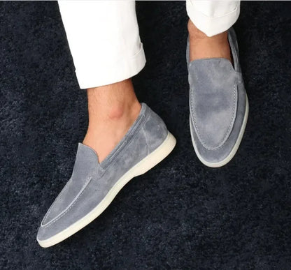 Nero™ | Herre Luksus Ruskinds Loafers med Let Sål | Slip-ons | Mokkasiner