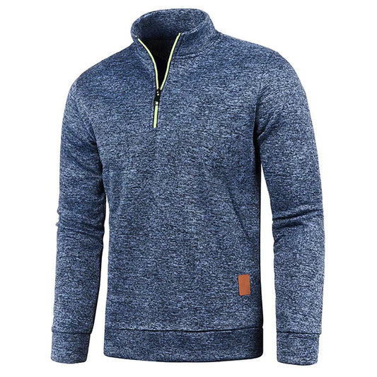 Sebastien™ | Herrer Half Zip Sweatshirt med Halv Lynlås og Raffineret Pasform til Den Moderne Mand