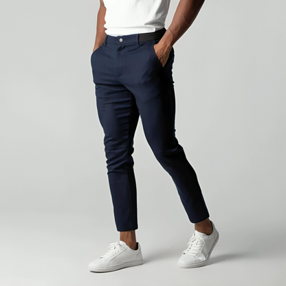 Fabian™ | Herrer Elegant Stretch Chino med Slank Pasform og Komfortabel Linning
