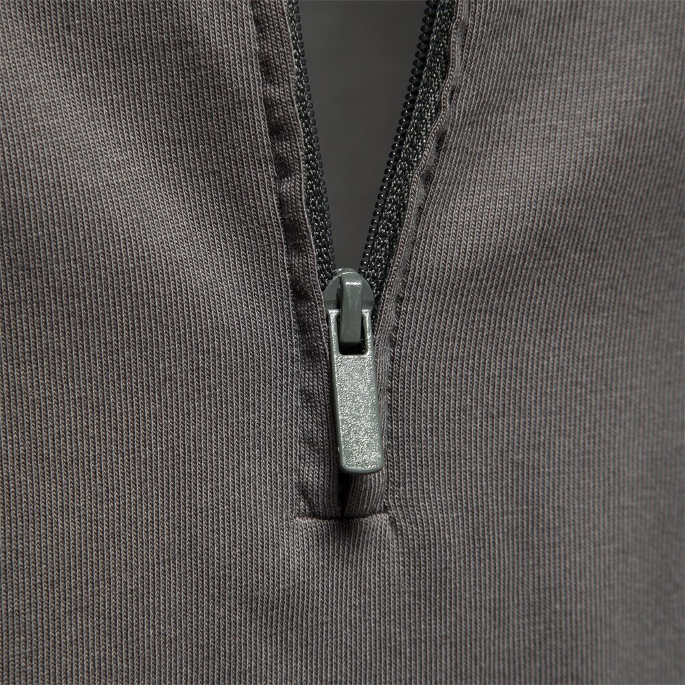 Lennart™ | Herrer Langærmet Polo med Halv Lynlås og Moderne Design
