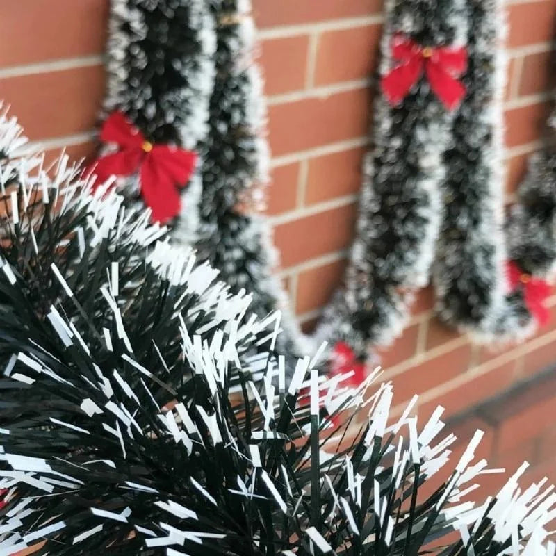 Noira | Sort Juleguirlande Med Sløjfer