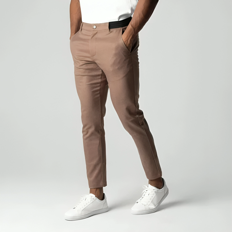 Fabian™ | Herrer Elegant Stretch Chino med Slank Pasform og Komfortabel Linning