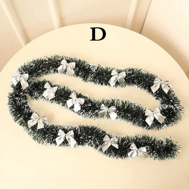 Noira | Sort Juleguirlande Med Sløjfer