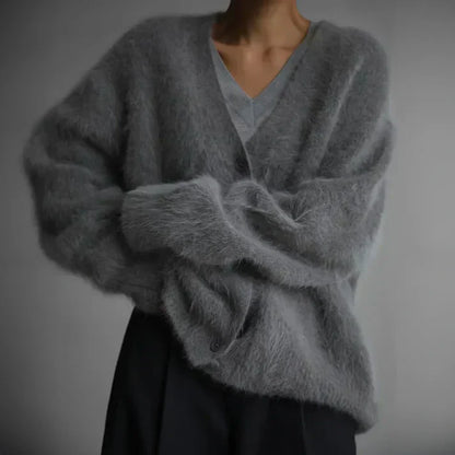 Élodie | Fluffy Cardigan Damer