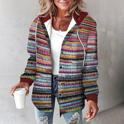 Anna™ | Damer Foret Vest med Hætte i Ternet Design til Varme Efterårsdage