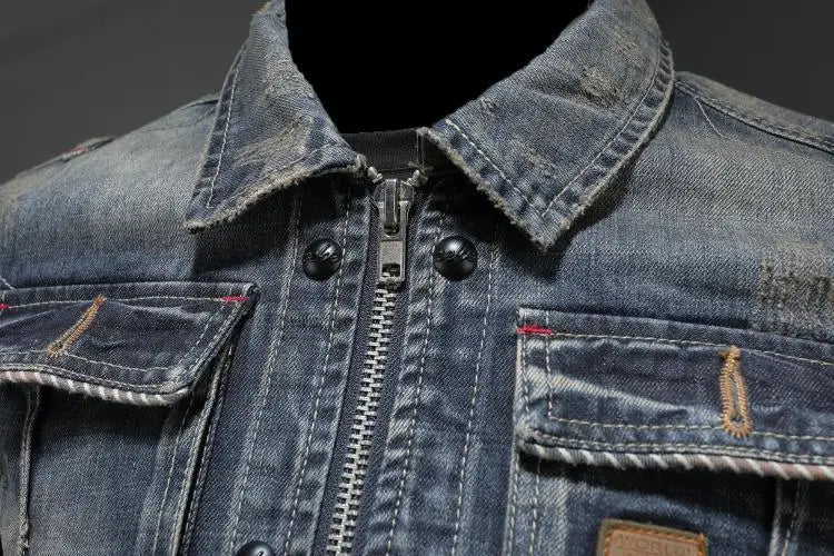 Clark™ | Retro Denimjakke med Vintage Charme og Holdbart Design