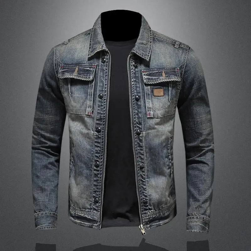 Clark™ | Retro Denimjakke med Vintage Charme og Holdbart Design