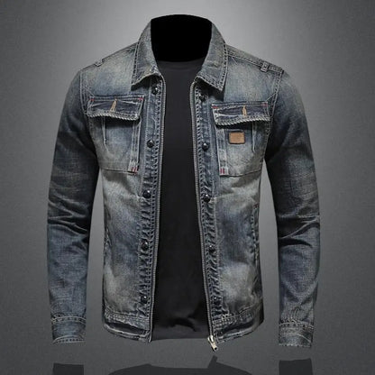 Clark™ | Retro Denimjakke med Vintage Charme og Holdbart Design
