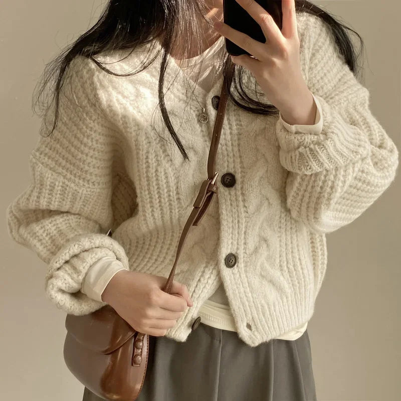 Maelis | Kabelstrikket Cardigan Damer