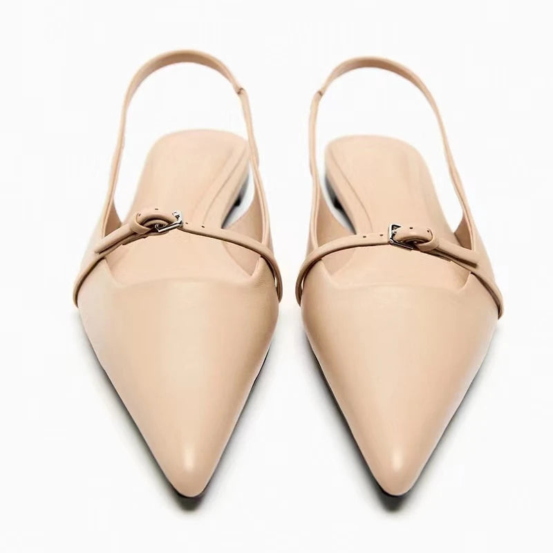 Elia | Minimalistiske Slingback Flats Damer