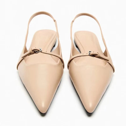 Elia | Minimalistiske Slingback Flats Damer