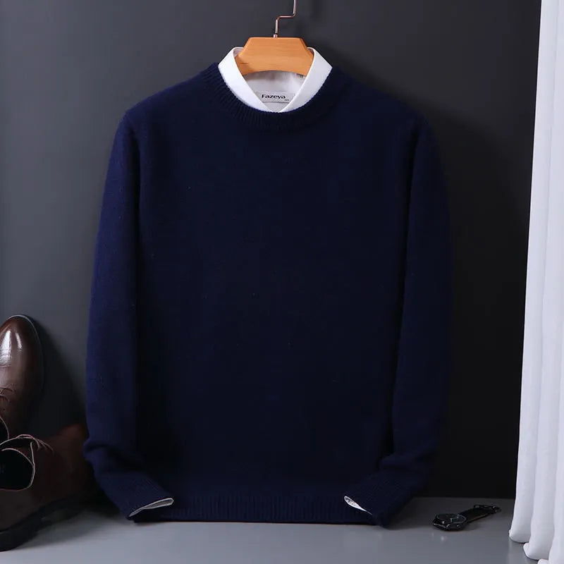 Rafa™ | Luksuriøs Cashmere Pullover til Herrer med Tidløst Design