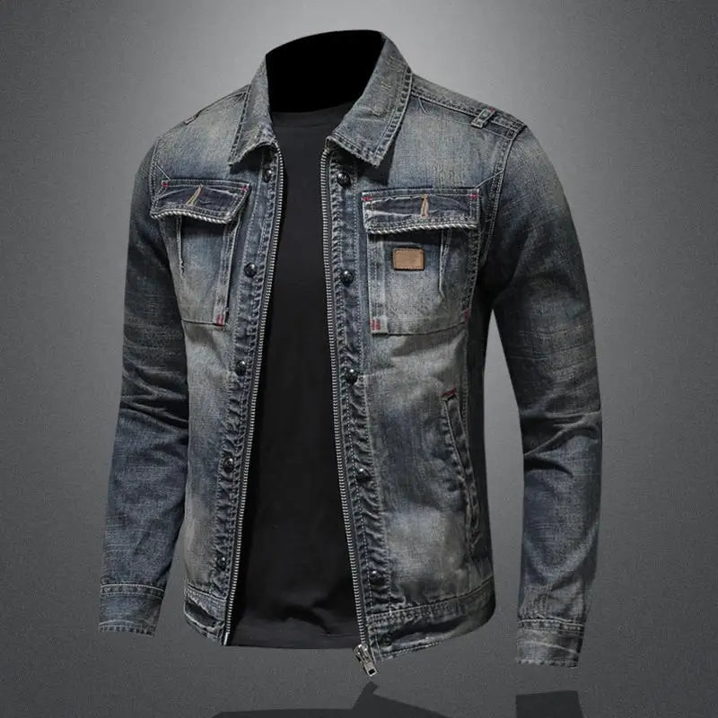 Clark™ | Retro Denimjakke med Vintage Charme og Holdbart Design
