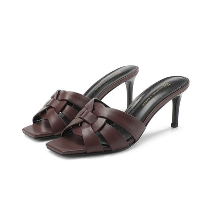 Isolde | Flettede Mules Med Hæl Damer
