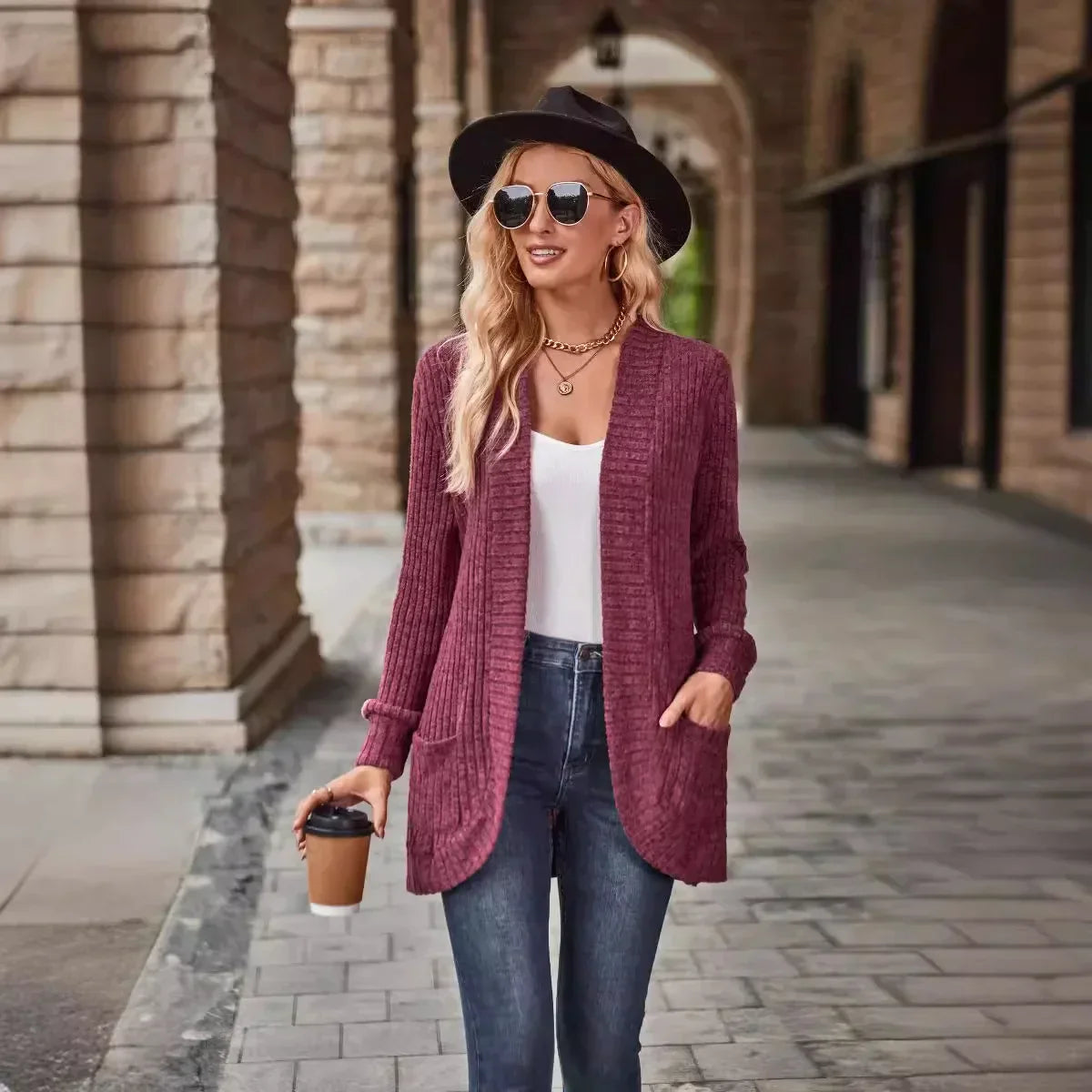 Arlena | Lang Cardigan Damer