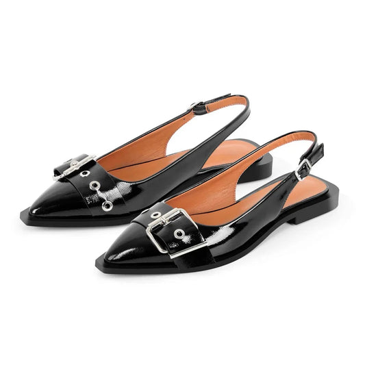 Layla | Lakerede Slingback Flats Damer