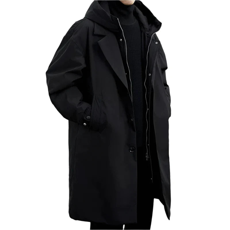 Corvian | Trenchcoat med Hætte