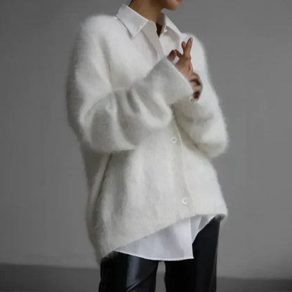 Élodie | Fluffy Cardigan Damer