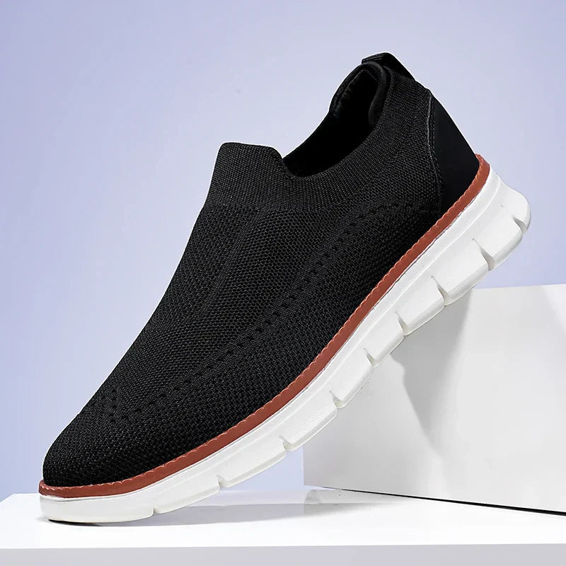Alec™ | Herre Letvægt Mesh Slip-On Sko uden Snørebånd | Åndbare