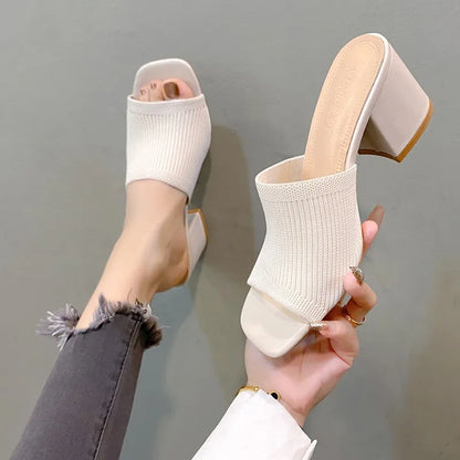 Amélia | Mules Med Blokhæl Damer