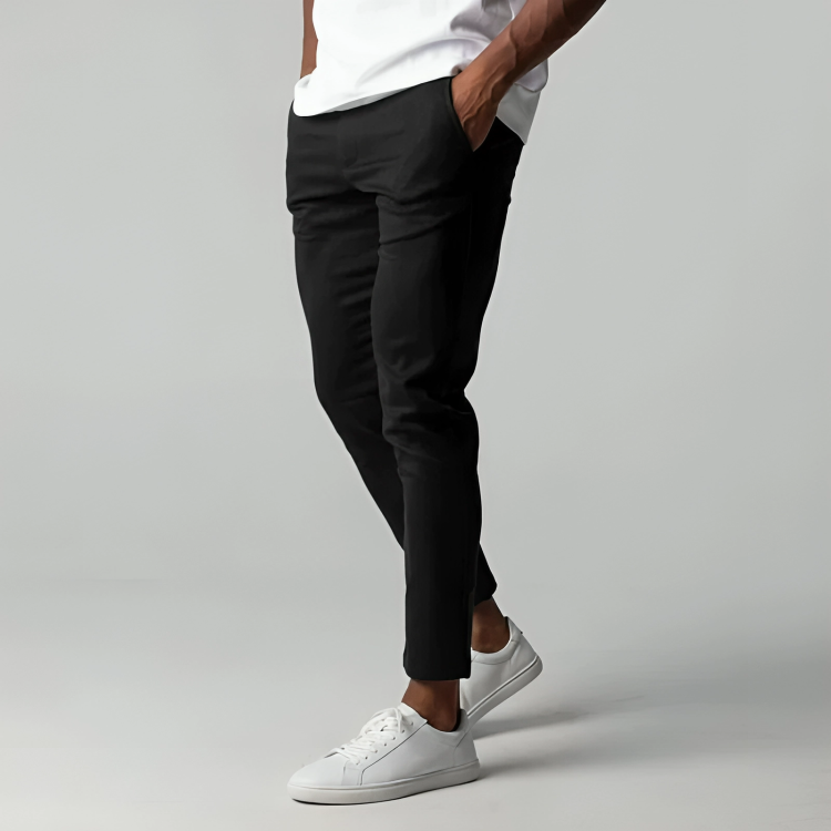 Fabian™ | Herrer Elegant Stretch Chino med Slank Pasform og Komfortabel Linning
