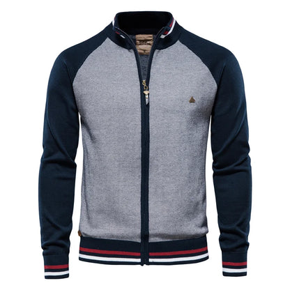 Rico | Retro Sporty Zip Cardigan Herre