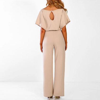 Marisse™ | Damer Elegant Jumpsuit | Brede Ben & Bindebælte for et Sofistikeret Silhuet