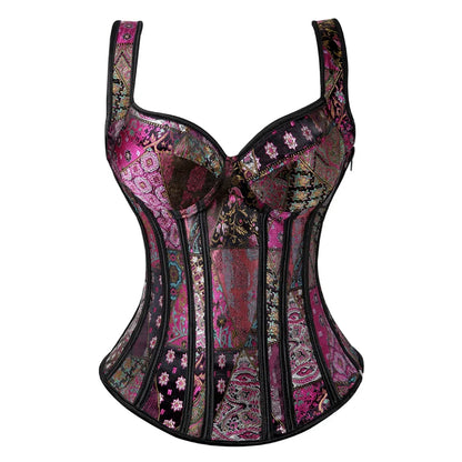 Bellatrix™ | Damer Korselettop med Støttende Bøjler | Justerbar, Formende og Elegant til Festival & Lingeri