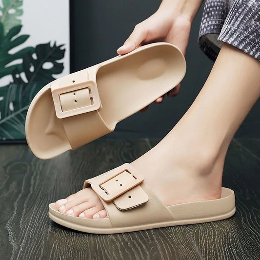 Velura™ | damer EVA-sandaler med bred rem og spænde | lette vandafvisende slip-ins med blød støddæmpning og skridsikker sål