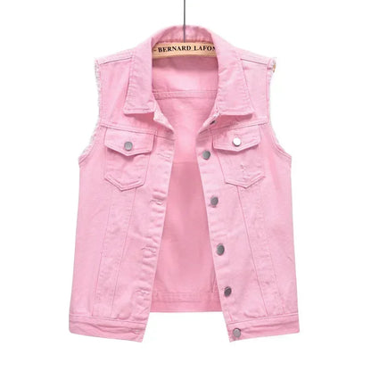 Riva | Ærmeløs Denimvest Damer
